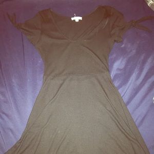 Black skater style dress